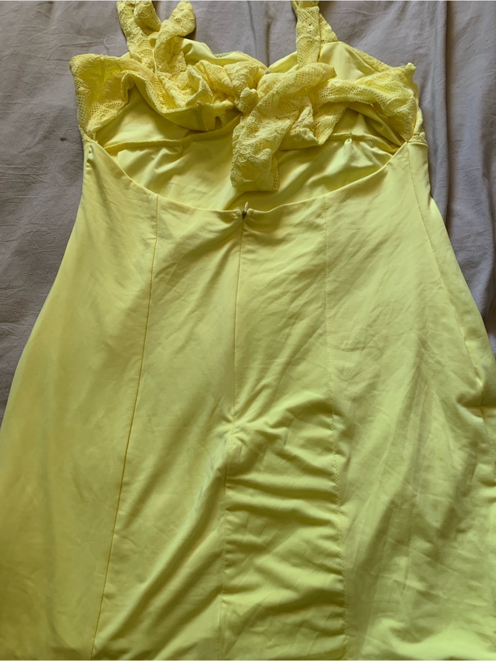YELLOW MINI DRESS ‼️ - Picture 4 of 5